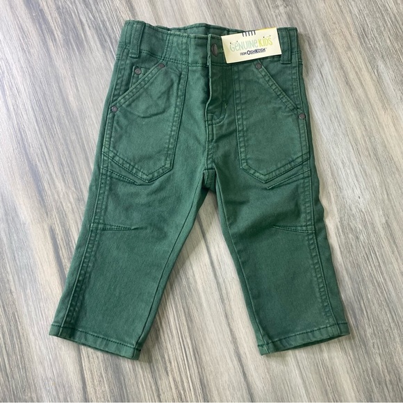 NWT Genuine Kids From OshKosh Jeans Adjustable Waist “The Skinny” Size 12 Months - Picture 1 of 10